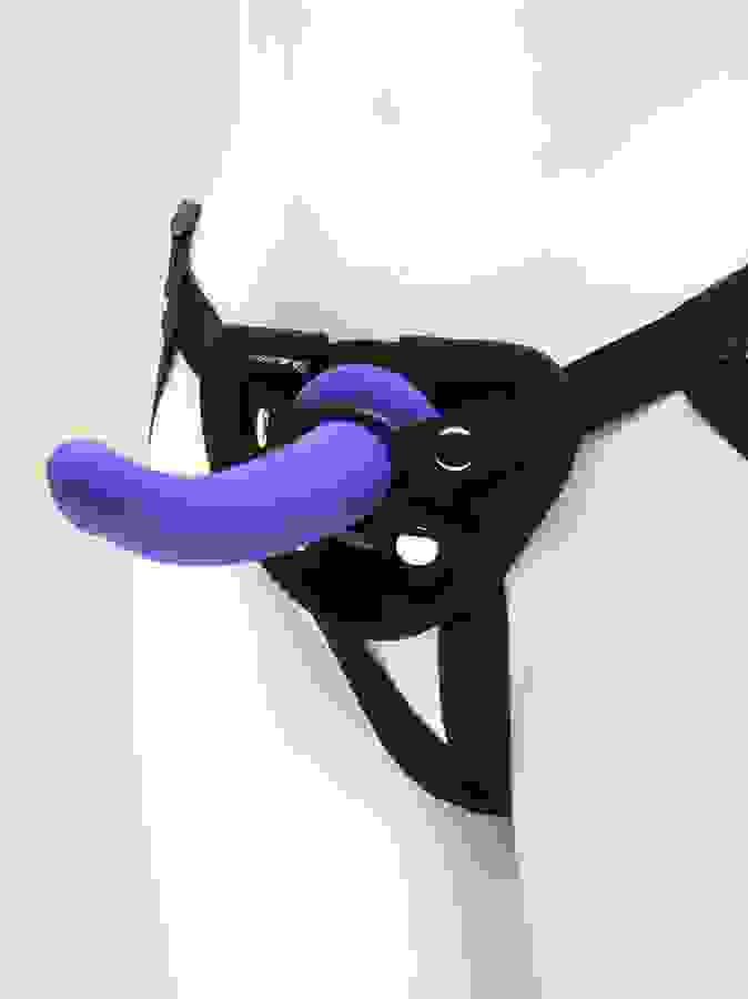 Lovehoney Advanced Unisex Strap-On Harness Kit with 7 Inch G-Spot Dildo, Purple, hi-res